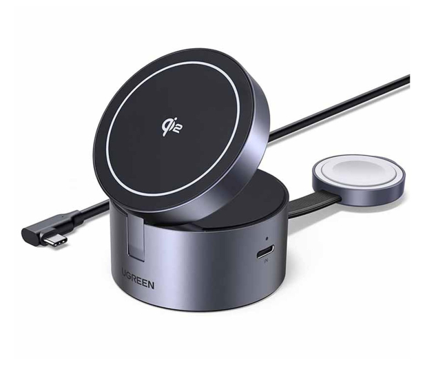 UGREEN Magnetyczna ładowarka 3in1 25W USB-C W712 czarna - 1488941 - zdjęcie 3